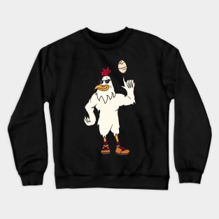 Rooster Spins An Egg Crewneck Sweatshirt